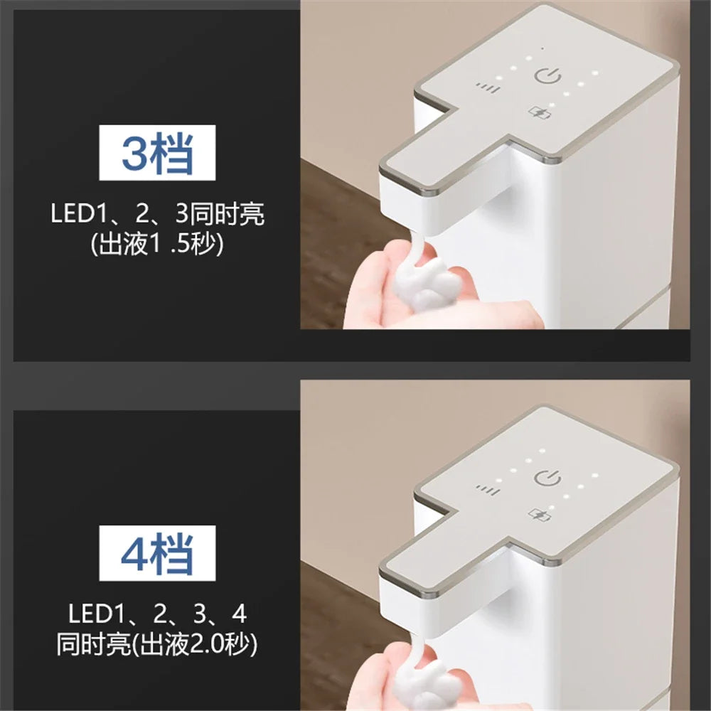 4 Levels Automatic  Foam Soap Dispenser Touchless Sensor Generator For Wall mount Hand Washer White Color