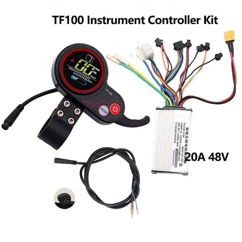 FOR 36V 16A 48V 20A Brushless Motor Controller TF-100 LCD Display Meter for Kugoo M4 Electric Scooter Bike Modification
