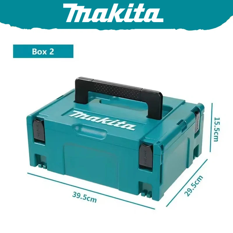 Makita 197211-7  Makpac Interlocking Case Medium Stackable Sturdy Durable Large Capacity Storage ToolBox 199853-3/821550-0