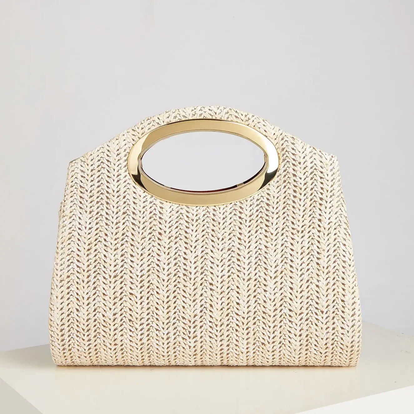 New Fashionable Woven Handbag for Women, Versatile for Holidays, Beach, Business Commuting, Casual, Simple, Beach, and Vacation Essentials