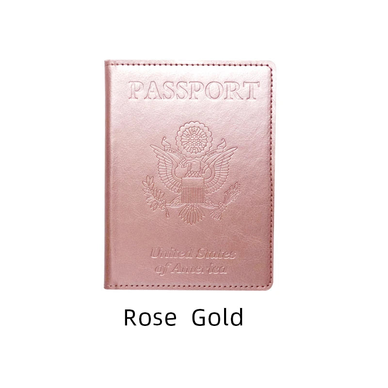 Travel Passport Cover Card Protector Women Men Embossing Travel ID&Document Passport Holder Business PU Leather Wallet Case NEW