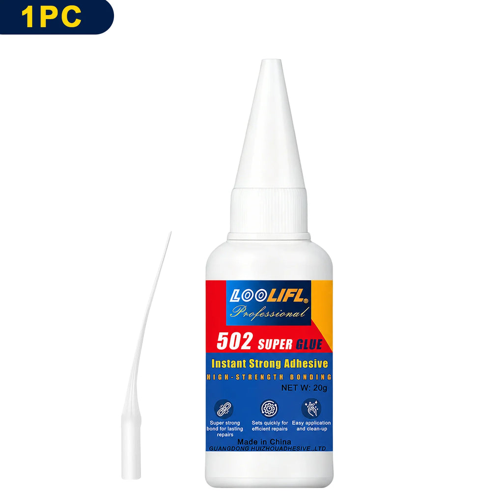 502  cyanoacrylate Instant Super Glue High Strength Adhesive with Multipurpose Repair Glue for Craft Metal Plastic Ceramic Wood