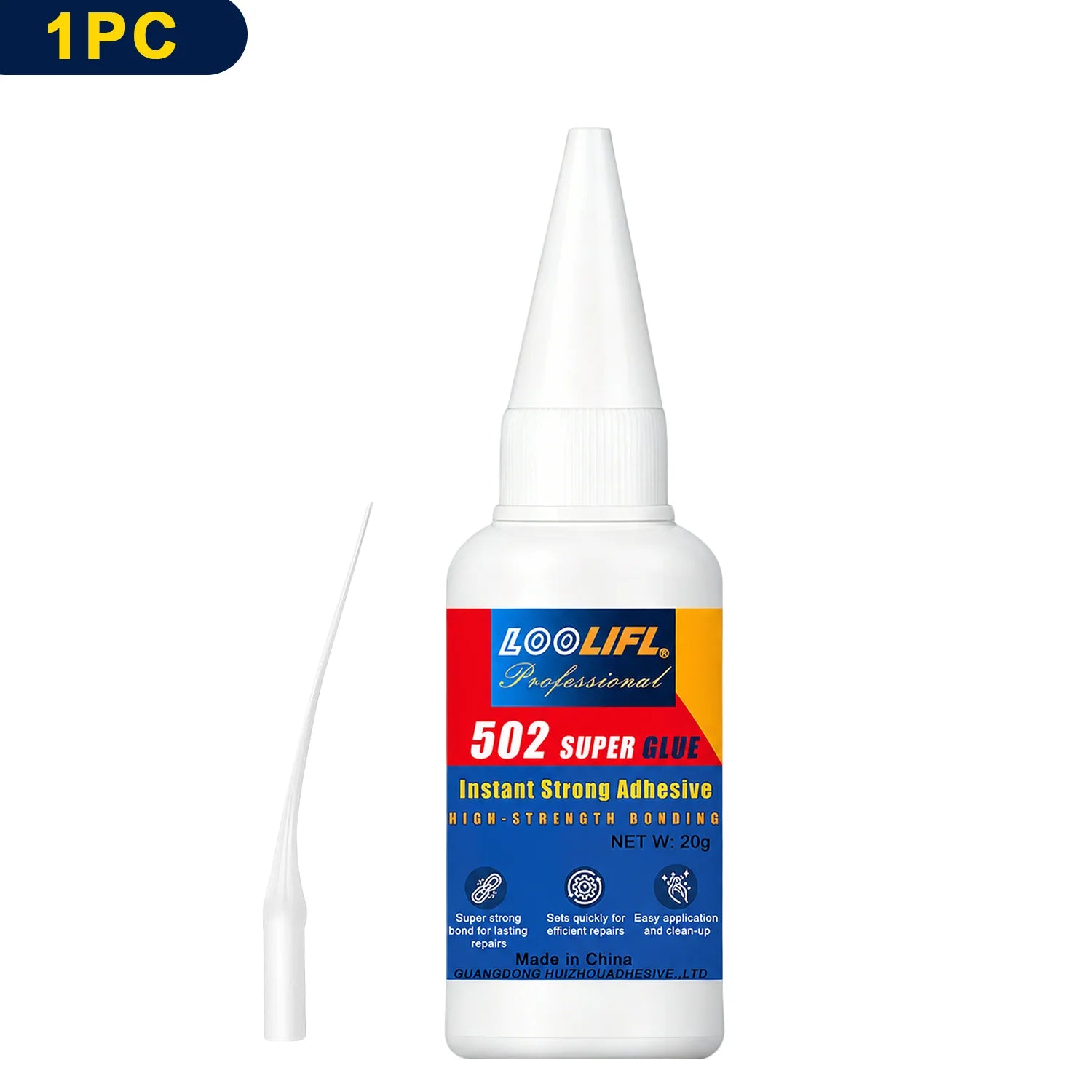 502  cyanoacrylate Instant Super Glue High Strength Adhesive with Multipurpose Repair Glue for Craft Metal Plastic Ceramic Wood