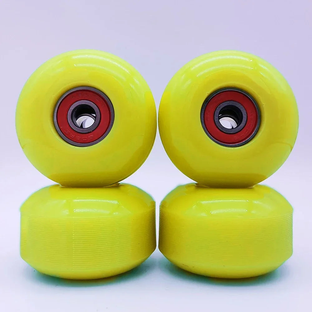 4Pcs Skateboard Wheels With Bearing 52x32mm 95A Soft Longboard Skateboard Wheels ABEC-9 Bearing Roller Skating Accessories Parts
