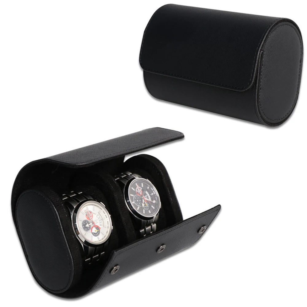 Watch Roll Travel Case-1/2/3 Slot Watch Storage and Organizer-Secure Storage with Innovative Removable Pillows & Solid Dividers