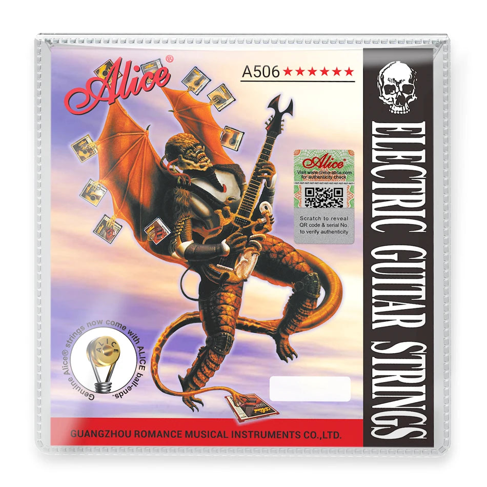 Alice A506 Steel Core Plated Steel Coated Nickel Alloy Wound Electric Guitar Strings Light Super Light