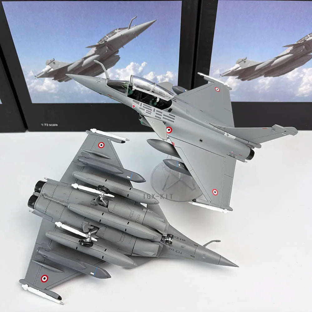 1:72 Scale France Air Force Rafale Fighter Jet Airplane Metal Model Military Finished Alloy Simulation Aircraft Collection Gift