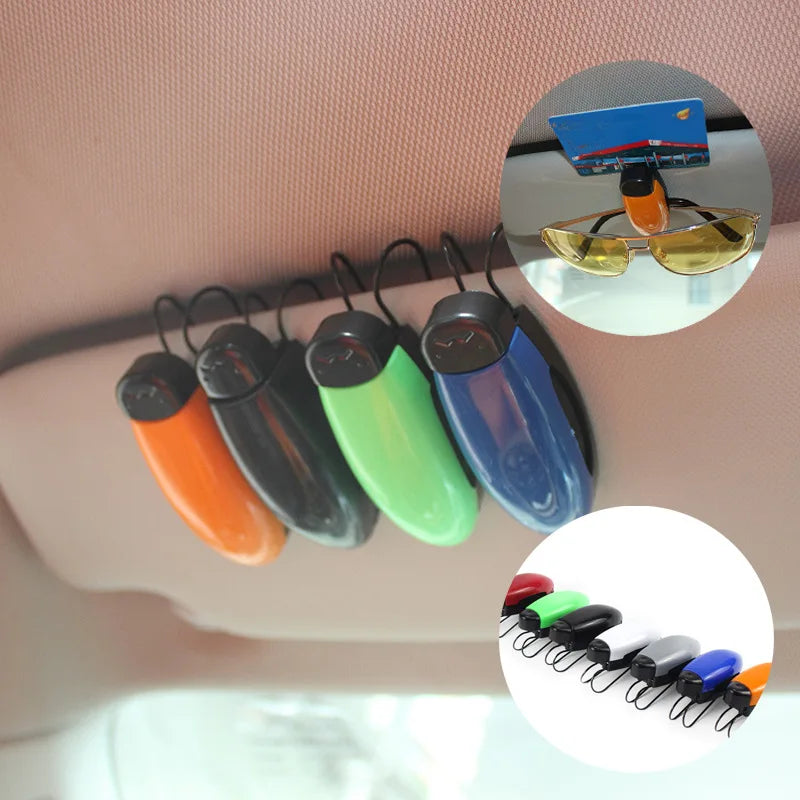 Universal S-type Car Glasses Clip Sun Visor Sunglasses  Eyeglasses Card Pen Holder Clip Auto Ticket Holder Auto Case