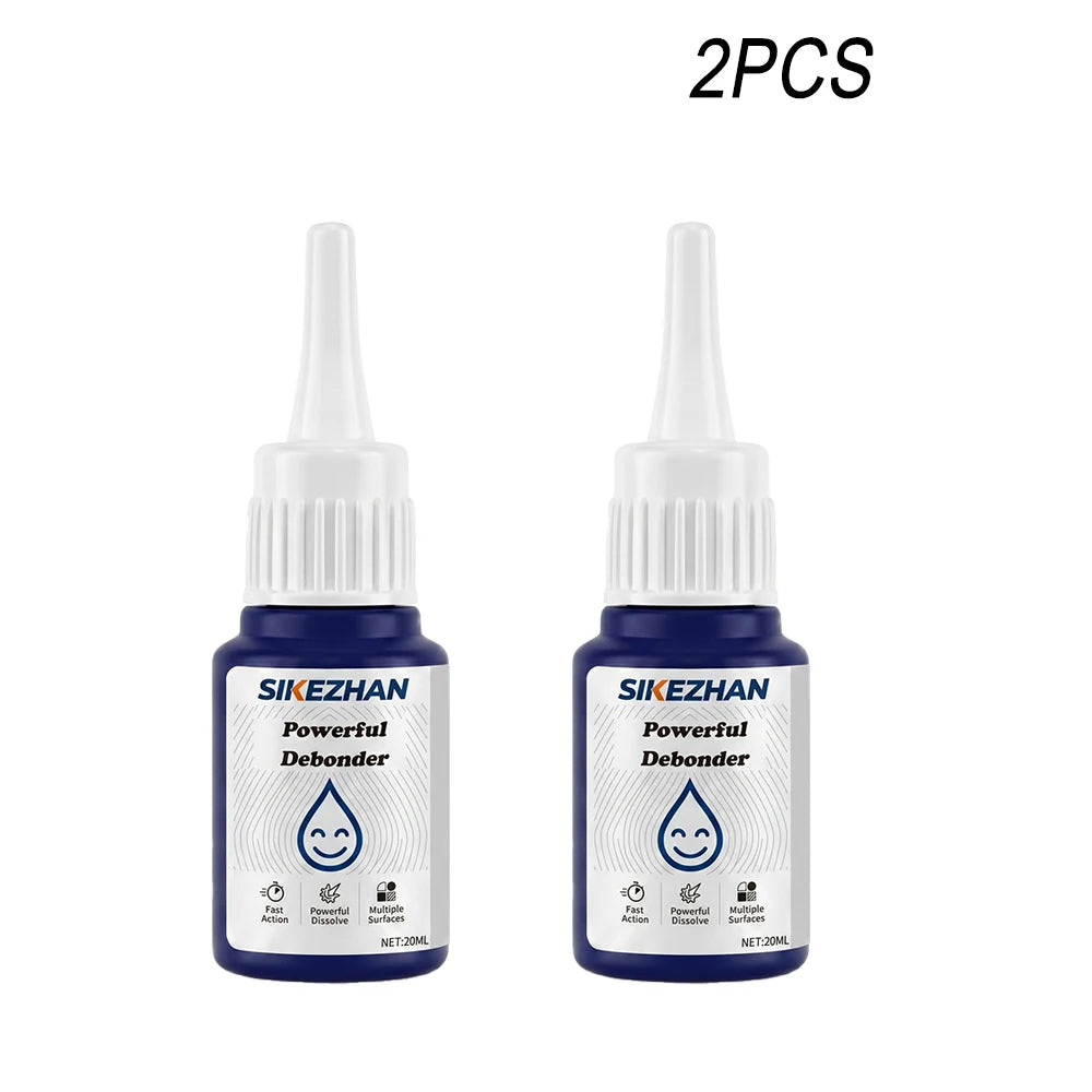 Strong Super Glue Remover Debonder Fast-Acting Adhesive Dissolver for 502, UV, Tape Residue Multi-Surface Safe 20ml