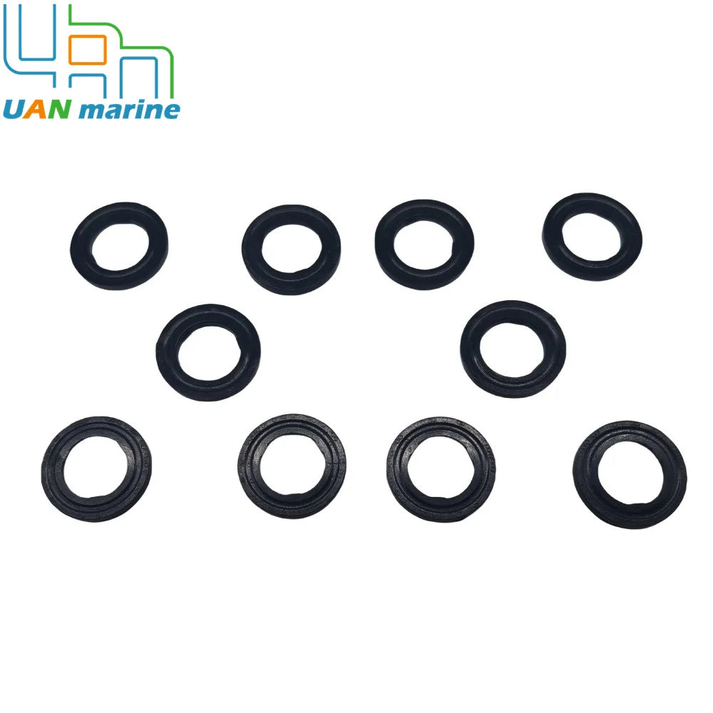 10 Pieces 09168-10022 Gear Case Lube Oil Drain Plug Bolt Gasket Seal Ring Marine For Suzuki Marine Outboard