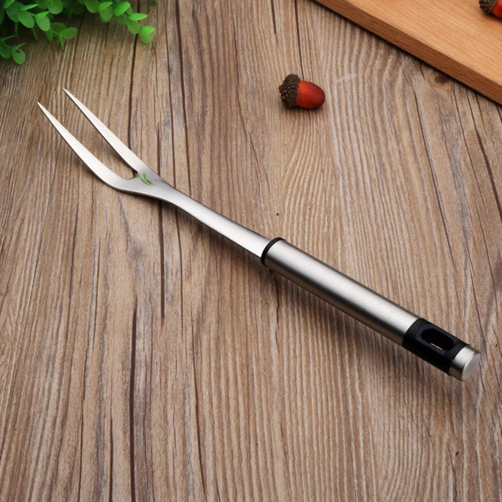 Cooking Meat Fork Stainless Steel Barbecue Spit Kitchen Equipment Spoon and Spatula Bbq