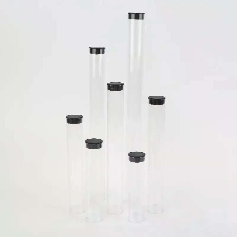 Hot Sale For Travel/Camping/School/Home Clear Travel Toothbrush Case Storage Tubes With Lids Portable Toothbrush Holder 5pcs