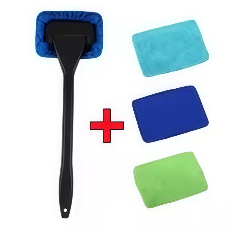 Pro Versatile Durable Heavy Duty Windshield Defogger Cleaning Brush Tool for Car Front Window Wiper and Glass Cleaner Accessory