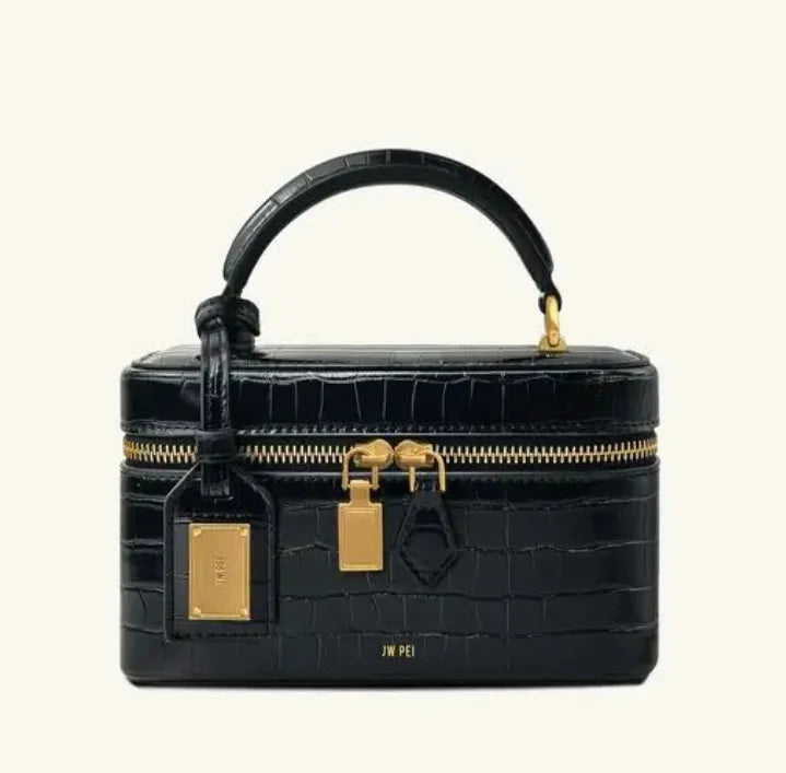 Luxury Designer Women's Crossbody Bag With Textured Leather And Letter Logo Also A Stylish Diaper Bag For Commuter