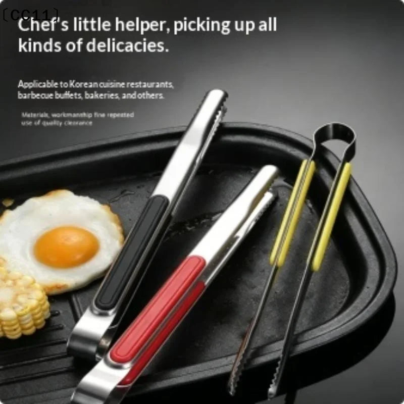 Stainless Steel Barbecue Clip Non-slip Thickened Simplicity Portable Clip Multifunction Buffet Steak Food Clip BBQ Tools〔CC11〕