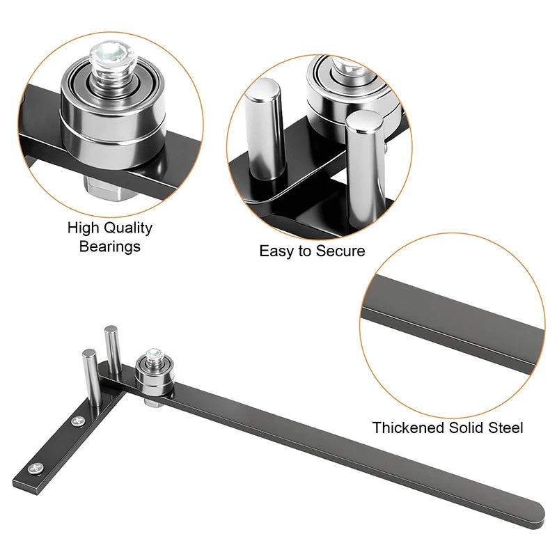 Manual Wire Bending Tool Carbon Steel Rebar Bender Construction Precision Black Coated Iron Wire Steel Copper Angle Bearing Tool