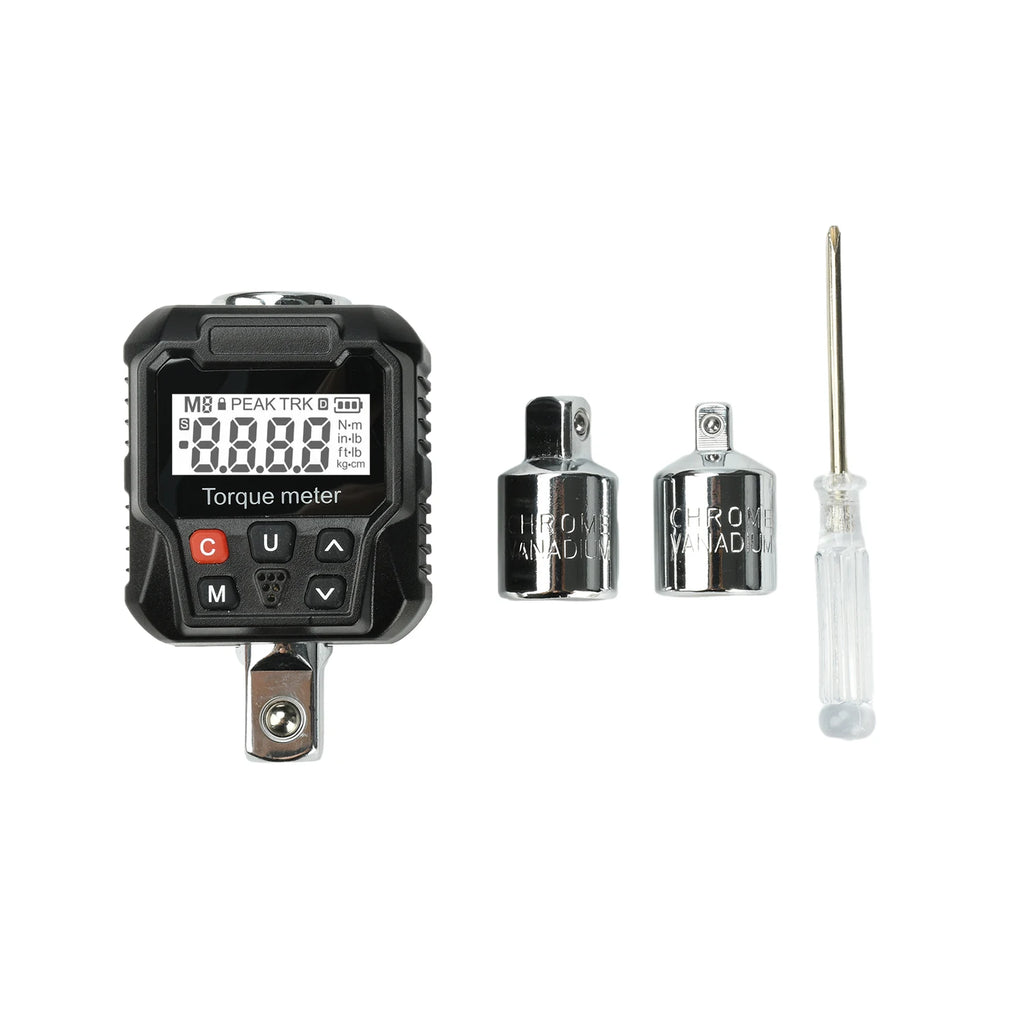 Buzzer Alarm Torque Meter Wrench 1/4'' 3/8'' 1/2'' Electronic Torque Wrench Digital Torque Adapter Bike Car Repair Hand Tool Set