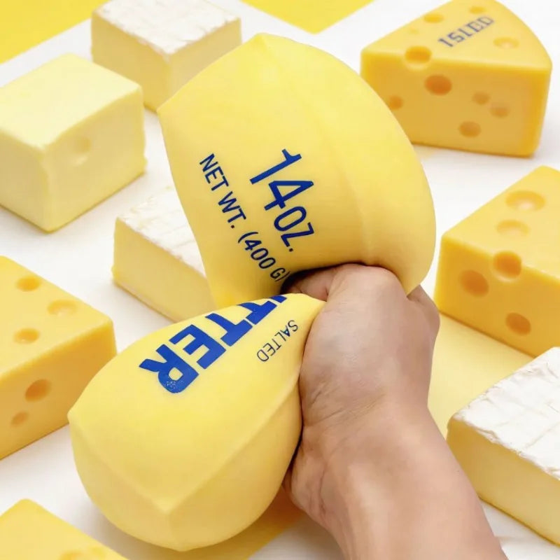 23cm Large Butter Stick Soft Toy with Slow Rebound for Decompression Squeezing Toy for Pressure Release Hand Relaxation Gift Toy