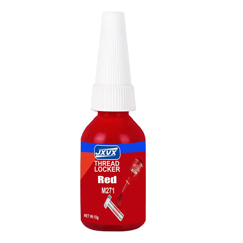 10ml High Strength Red Anaerobic Adhesive, High Strength Screw Locking Agent, Oil Resistant Fast Curing Adhesive for Fixing Metal Nuts and Bolts