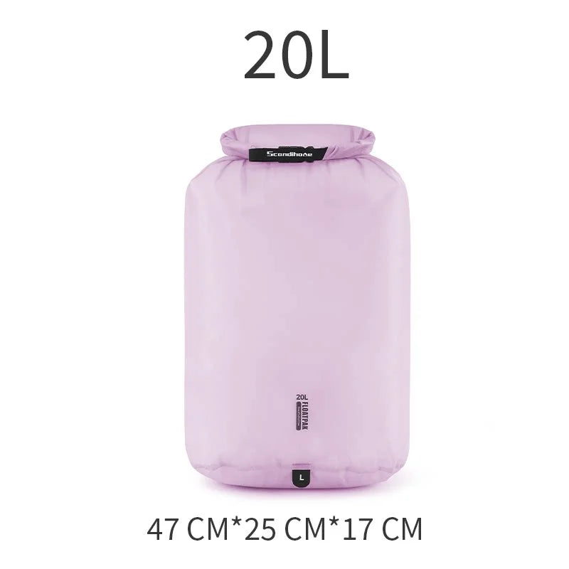 Ultralight Waterproof Dry Bag PU8000MM Swimming Camping Hiking Storage Pouch Travel Luggage Organizer Clothes Sack 9L 15L 20L
