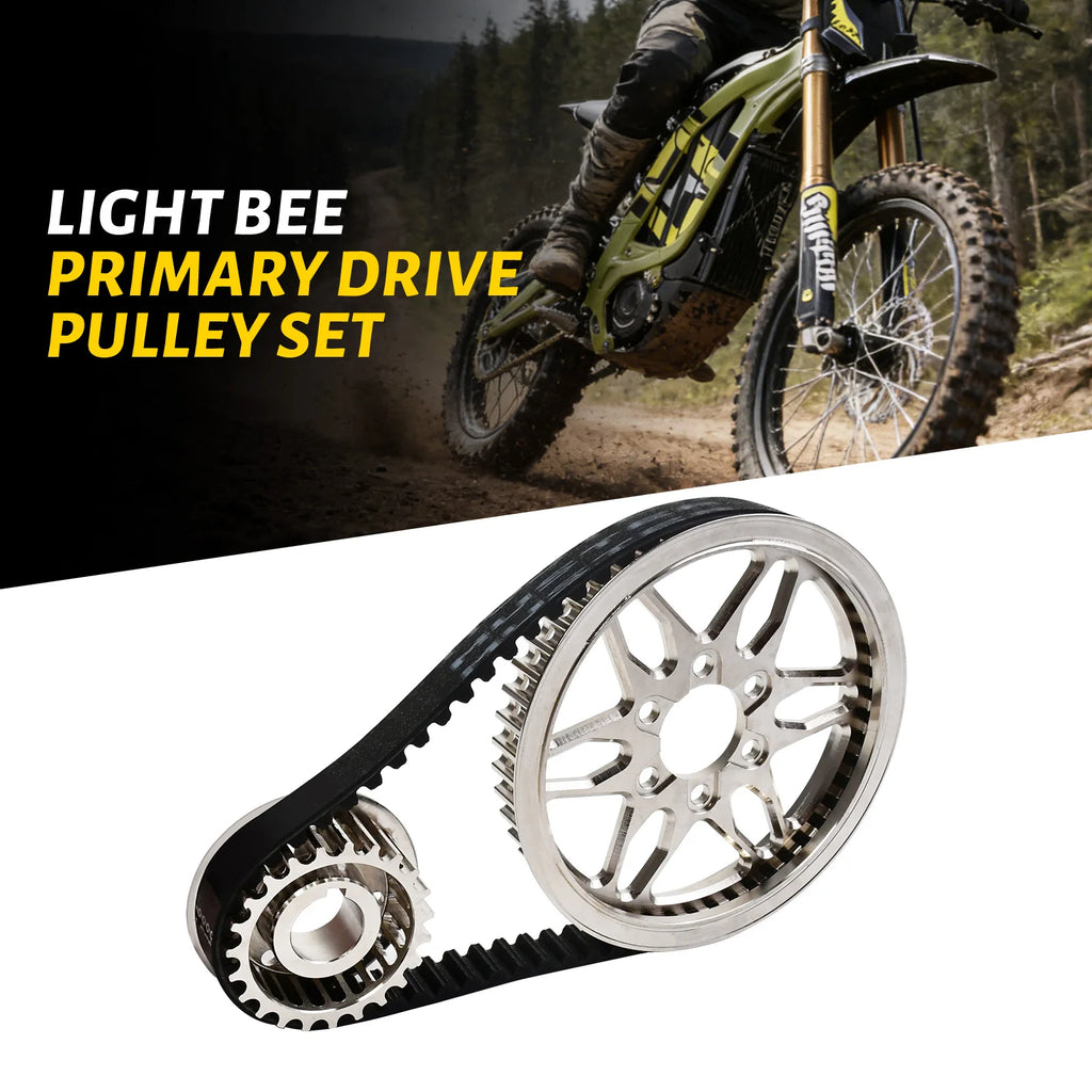 Motorcycle Upgrade Primary Transmission Gear Wheel Pulley Assembly Drive Pulley Set for Surron Light Bee X Electric Dirt Bike