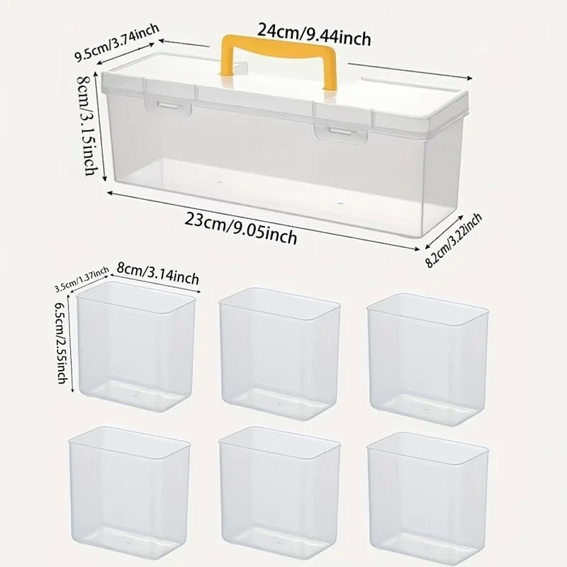 1PC Portable Tool Storage Box for Outdoor Work Home Desk Use - Classify Screw Accessories Organizer