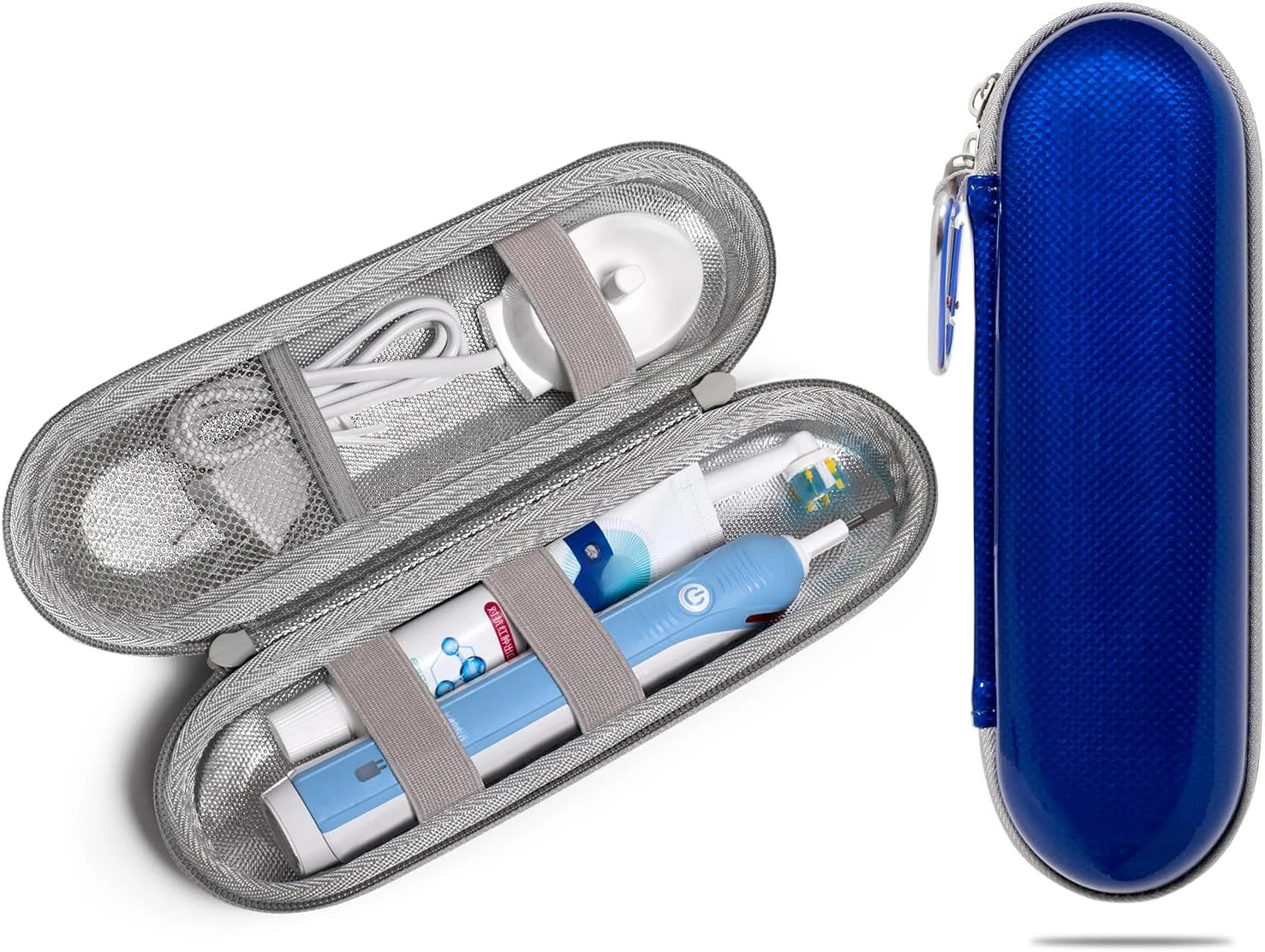 EVA Electric Toothbrush Case Waterproof Shockproof Moisture Resistant Large Size Fits Most Sonicare Electric Toothbrush