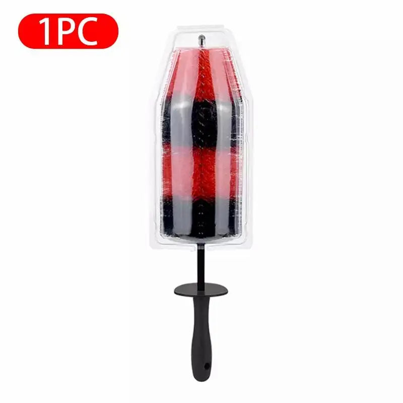 SEAMETAL Long Handle Car Wheel Hub Cleaning Brush Flexible Wheel Rim Tire Washing Brush Car Detailing Soft Bristle Clean Brushes