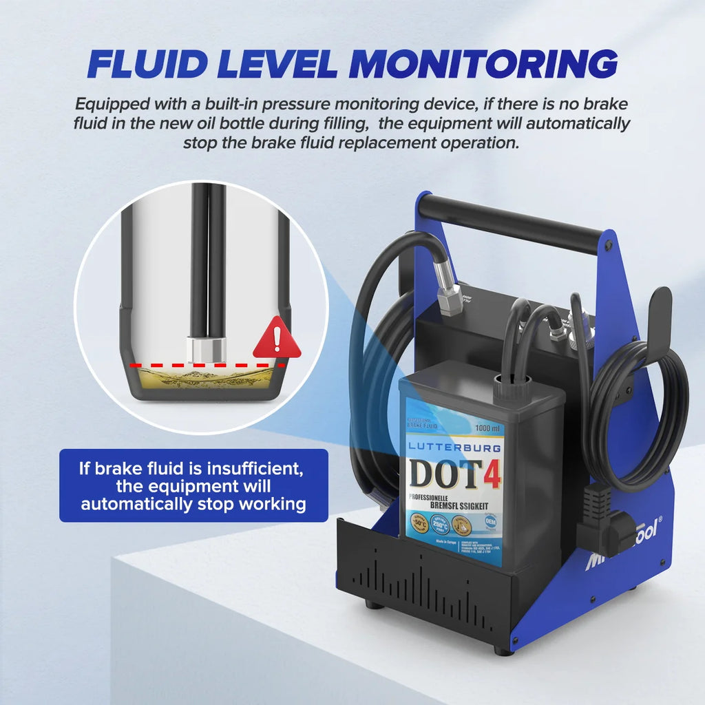 MRCARTOOL F109 Car Brake Oil Filling Changer Extractor Machine Electric Pulse Vacuum Transfer Pump Clean The Pipeline 220V 110V
