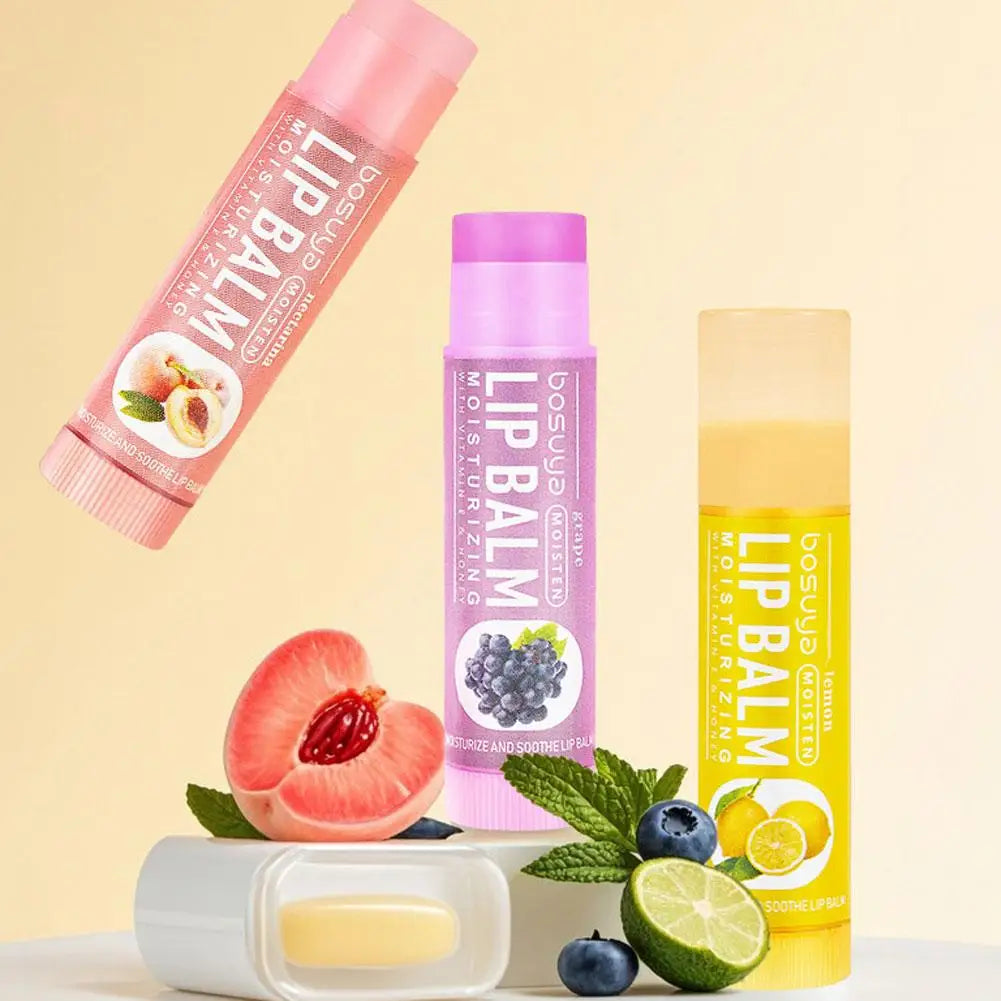 Fruity Lip Balm Set – 24Pcs Moisturizing Lip Care Kit with Vitamin E & Shea Butter, Deeply Nourishes Dry Chapped Lips