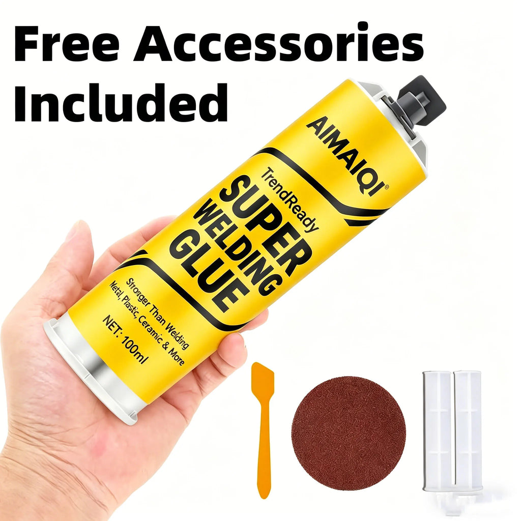 Super Welding Glue, High Strength Instant Adhesive Stronger Than Welding, Multi-Purpose Repair Glue for Metal, Plastic, Ceramic