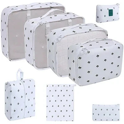 8Pcs/Set Travel Organizer Storage Bags Suitcase Packing Cubes Cases Travel accessories Wardrobe Luggage Clothes Shoe Pouch