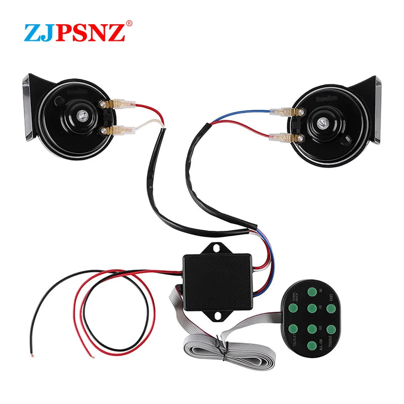 8 Tone Musical Control Box For Vehicles Motorcycles Car With 8Sound Control Box Button Universal 12V Ultra-high Volume Control