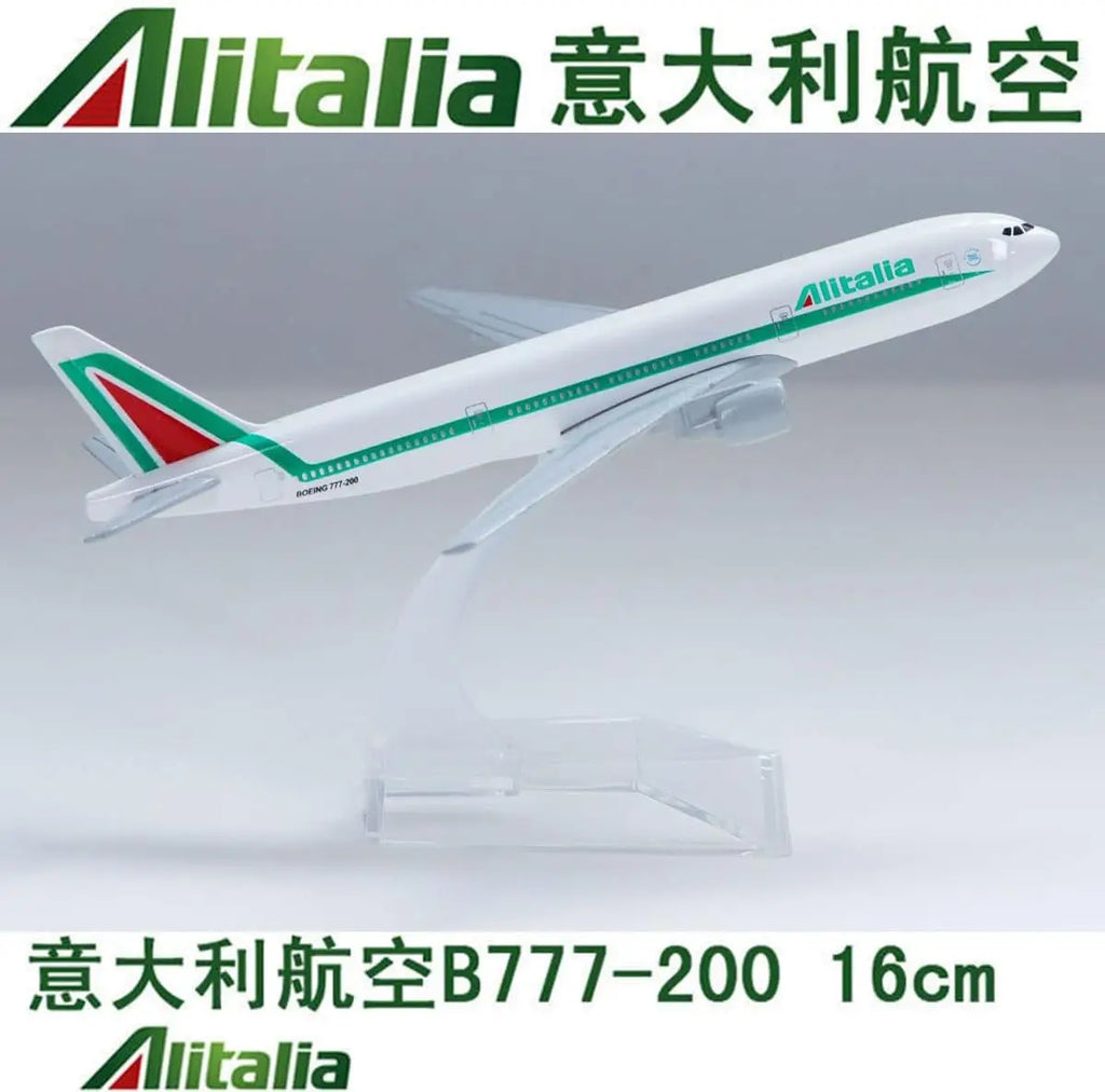 16CM 1/400 Diecast Alloy B777  Airplane Model Toy Plane Collected Gift Series Static aircraft model for Collectible Display