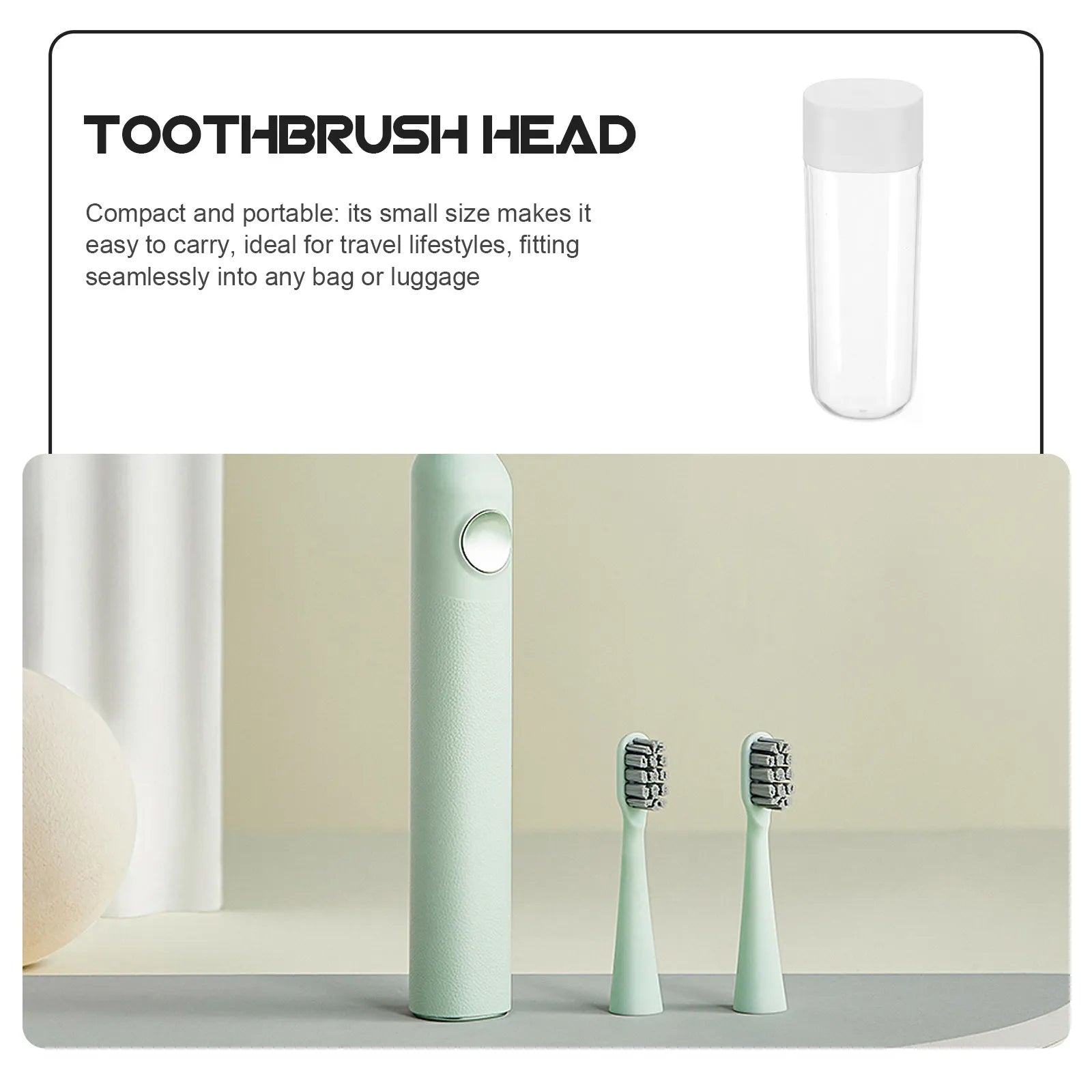 Electric Toothbrush Head Storage Box Portable Travel Case Toothbrush Protector Cover Small Packing Box Brush Head Holder