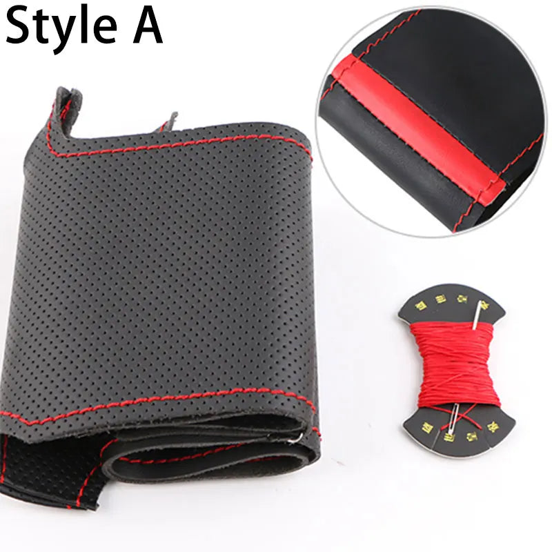 Soft Car Steering Wheel Cover For Fiat Bravo Doblo Opel Combo Grande Punto Linea Qubo Vauxhall Non-Slip Steering Wheel Protector