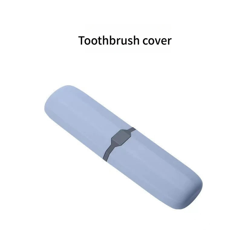 Portable Travel Toothbrush Holder, Leak-Proof & Dustproof Toothpaste Storage Case for Business Trips & Camping