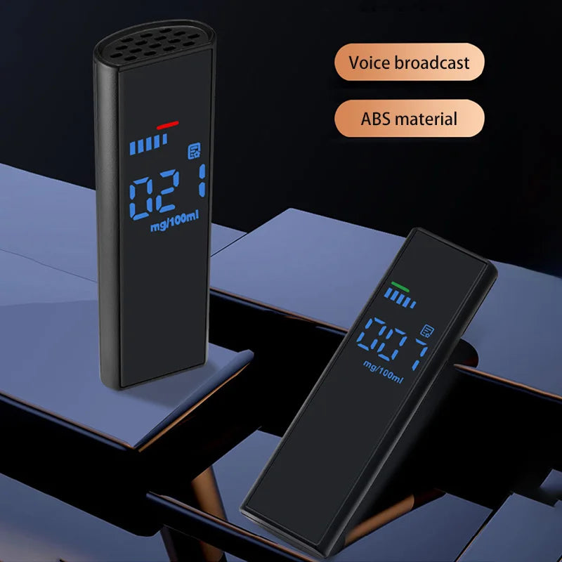 Lenovo Portable Digital Breathalyzer Alcohol Tester with LCD Display Rechargeable Pocket Breath Analyzer for Car Safety
