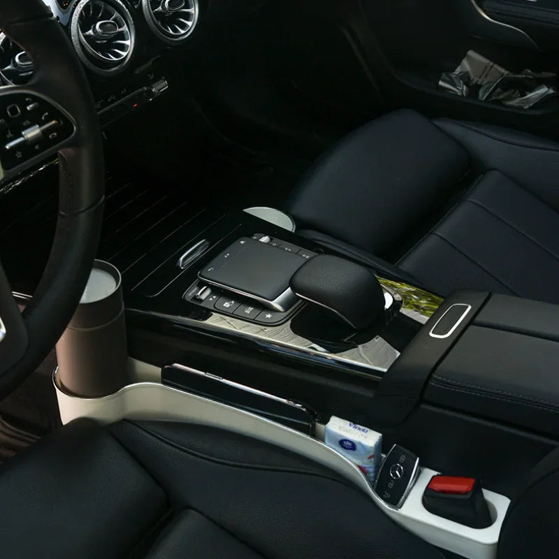 2Pcs Car Front and Rear Seat Cup Holders, Multi-Functional Storage Box for Car Organization, Interior Accessory Storage