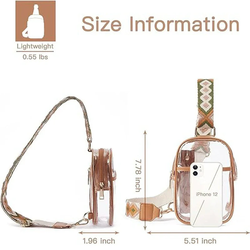 Clear Bag For Stadium Events, Clear Bag Purses For Women Crossbody Transparent, Crossbody Purses For Concerts Sports