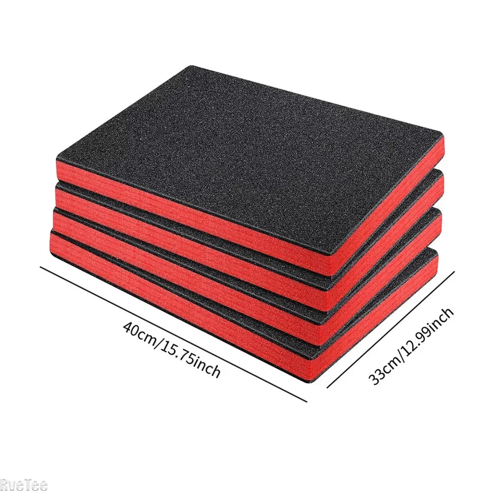 4PCS Tool Box Foam Inserts Precut Protective Padding for Cameras & Tools Cushioning Sheets for DIY Case Liners Transport Safety