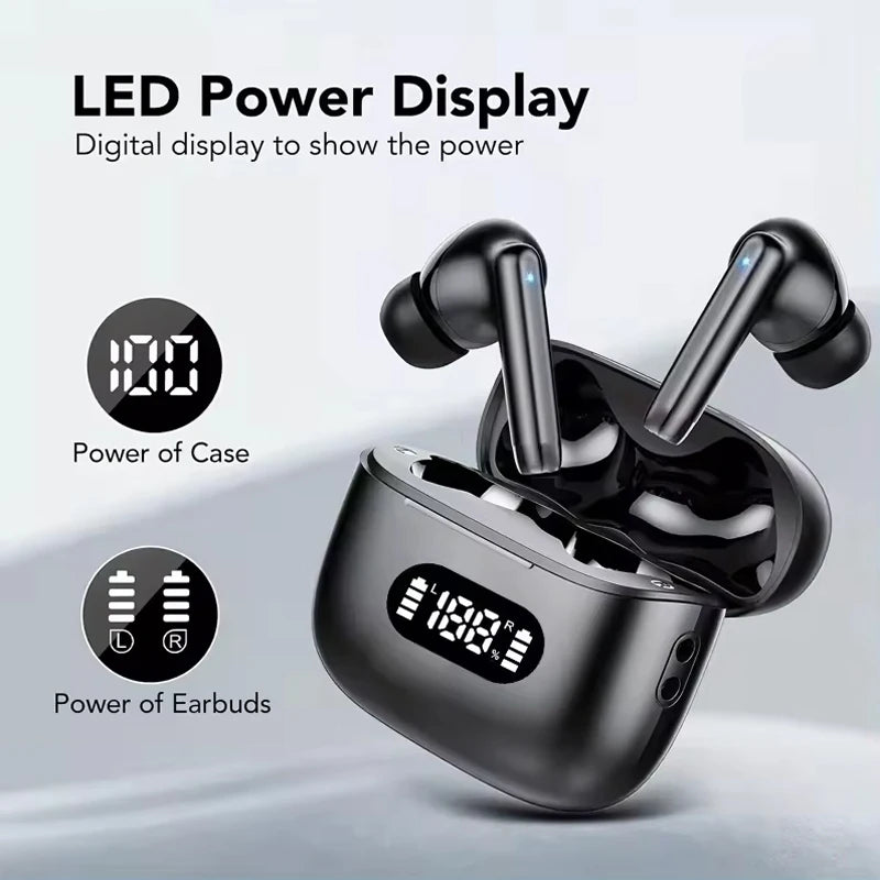 UYUXIO TWS Wireless Earbuds BT 5.4 Headphones HiFi Stereo Ear Buds with Clear Calls IP7 Waterproof Earbud for Phones Sports