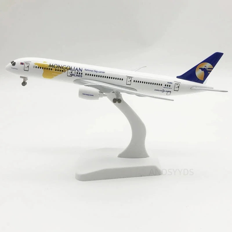 20cm Scale Aircraft B787 Series Airways Alloy Diecast Airplane Model With Wheels For Adults Hobby Collectible Miniature Plane