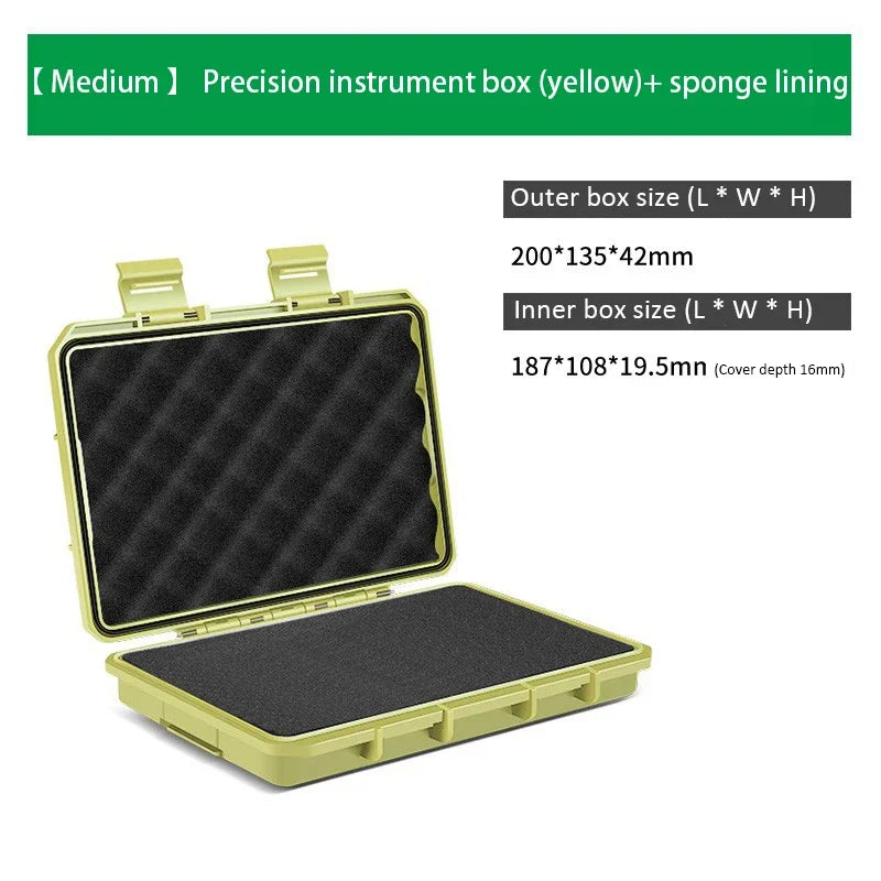 1PC Waterproof Storage Case Sealed Small Precision Instrument Parts Tool Storage Box Shockproof Safety Protect Equipment Box