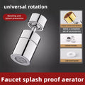 Universal Kitchen Sink Faucet 360 Degrees Splash-Proof Joint Swivelling Extension Faucet Extender Adapter