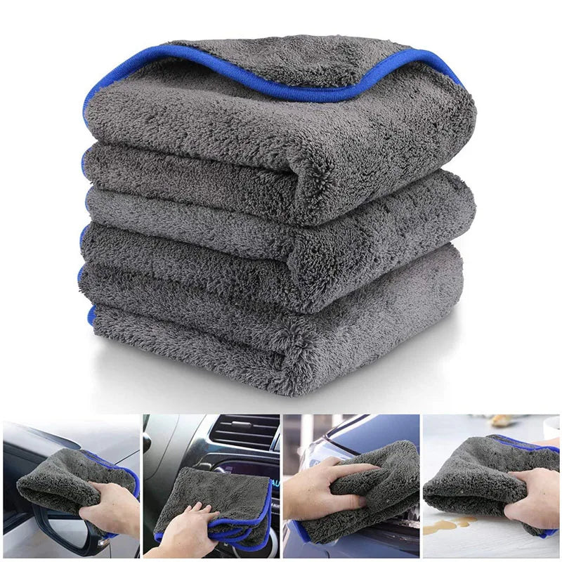 1200GSM Car Wash Microfiber Towel 40x40cm Car Cleaning Care Cloth Auto Towel One-Time Fast Drying for Car Wash Accessories