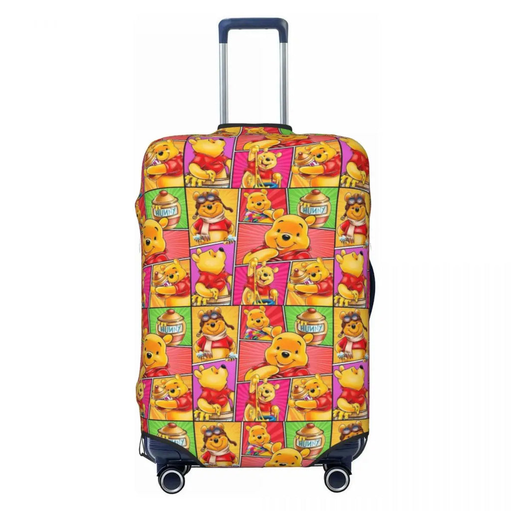 Custom W-Winnie Anime The Pooh Luggage Cover Fashion Suitcase Protector Covers Suit For 18-32 inch
