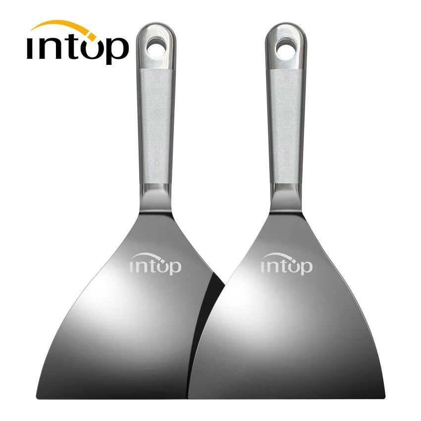Dough Scraper Pizza Shovel Stainless Steel Cooking Spatula Dough Cutter Pancake Steak Bbq Baking