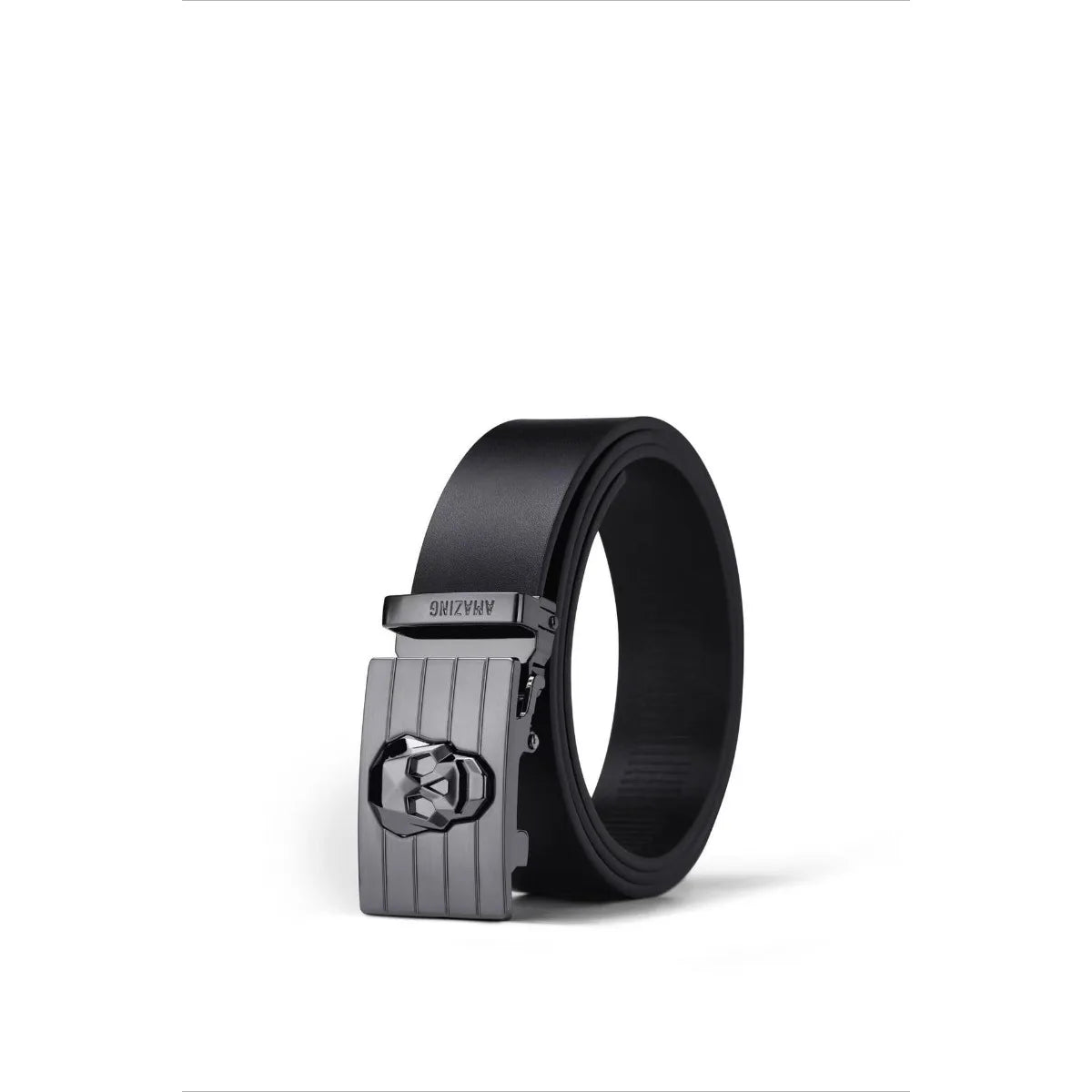 Men's Golf Belt 2026 New Korean Style Magnetic Buckle Genuine Leather Skull Design Casual Lightweight Durable Sporty Versatile
