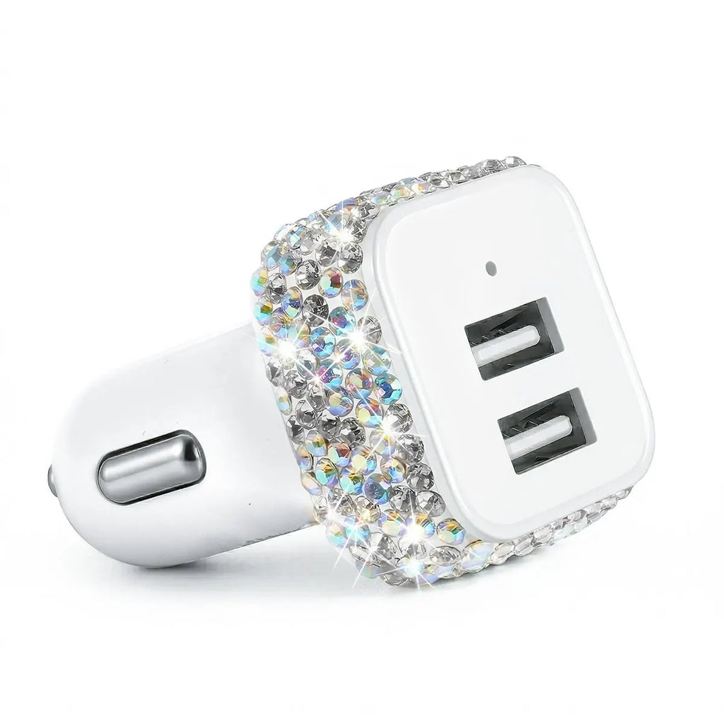 3A USB Fast Charging Car Charger Cigarette Lighter Socket Dual Ports USB-A for Phone Car Charging Adapter